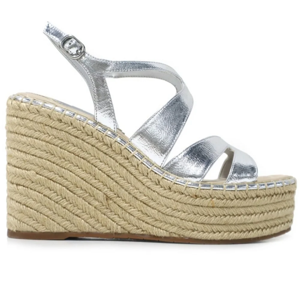 KENNETH COLE WOMEN'S Solace espadrille platform wedge sandal SIZE 8 & 9 NIB